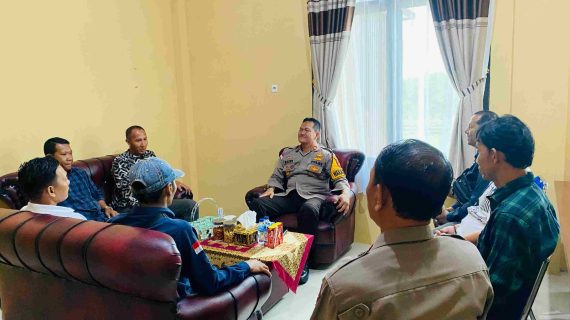 Wakapolres Tubaba Terima Audiensi Organisasi Komite Wartawan Indonesia Perjuangan